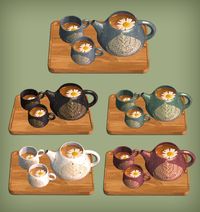 This is a 4to2 conversion from Severinka_, medium poly (5k). As someone requested I made this chamomile teapot for your sims to be more "relaxed". Drinking this brew will make your sims very sleepy...