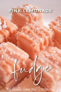 Aren't these little pink lemonade fudge candies perfect for Valentine's Day?  After seeing some of these candies on Pinterest, I couldn't resist trying my hand at making pink fudge!  You have to try this. #fudge #pinklemonadefudge