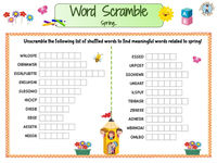 🌸 Spring into fun with "Spring Scramble Adventure"! 🌿 
Get your kids excited about the season with this engaging word scramble game. It's perfect for learners of all ages, blending education with entertainment. 🦋 Unlock the wonders of spring through vocabulary and spelling. Ideal for family game time or as a playful classroom activity.
https://treasurehunt4kids.com/word-games-for-kids/spring-word-scramble/ 
#SpringScramble #FamilyFun #EducationalGames #SpringLearning 
