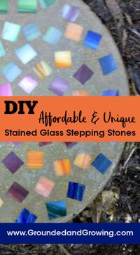 How to Make Affordable and Unique Stained Glass Stepping Stones