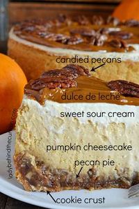 Pecan Pie Pumpkin Cheesecake