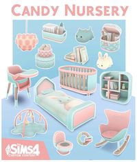 Decorate your baby's room with the adorable objects in this Sims 4 CC pack by Syboulette. #sims4