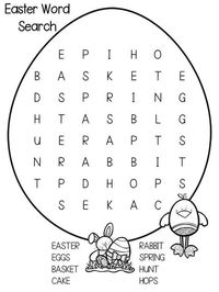 Easter Word Search Puzzles - Best Coloring Pages For Kids