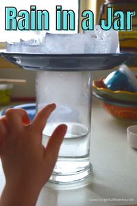 Making Rain in a Jar Science Experiment - Forgetful Momma