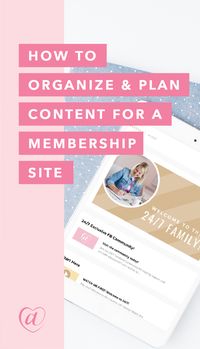 How To Organize + Plan Content for a Membership Site - Kat Schmoyer