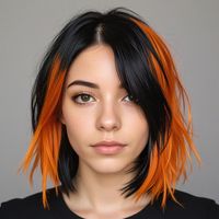 Want some alternative hair color ideas? Why not dye your black hair a shock of orange? These are some ideas for colorful hair that are perfect for summer.