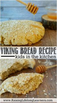 Viking Bread Recipe | Kids in the Kitchen - Easy recipe for viking bread -- perfect for a viking unit study or a Norway unit study