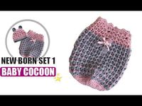 HOW TO CROCHET A SLEEPING BAG BABY / BABY COCOON - EASY AND FAST - BY LAURA CEPEDA - YouTube