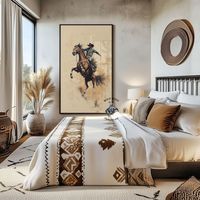 Transform your space with our stunning collection of vintage western art posters. Perfect for enthusiasts of classic cowboy culture and the untamed beauty of the Wild West, our high-quality poster prints capture the essence of western scenes with rich details and vibrant colors. 𝐅𝐞𝐚𝐭𝐮𝐫𝐞𝐬: *Premium Quality: Printed on high-grade paper to ensure long-lasting durability and a professional finish. *Variety of Sizes: Available in multiple dimensions to fit any space, from small cozy corners t