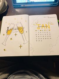 Journal, bullet journal, January