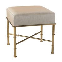 Sterling Gold Cane Bench in Cream Metallic - Bed Bath & Beyond - 10521461