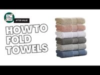 HOW TO FOLD TOWELS IN A CUPBOARD - YouTube