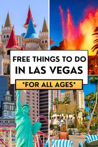 Best free things to do in Las Vegas. What to do in Las Vegas besides gambling. Free things to do on the Las Vegas Strip. Cheap Las Vegas attractions. Las Vegas with kids. Las Vegas on a budget.