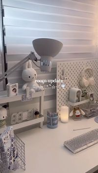 #miffy #desk #deskdecoration #white #simple #aesthetic #room