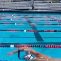 NBC Olympics & Paralympics on Instagram: "This video of Katie Ledecky balancing a glass of chocolate milk on her head WHILE SWIMMING will always be impressive. 👏 (🎥 @katieledecky)"