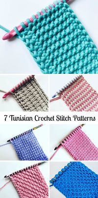 7 Tunisian Crochet Stitch Patterns For Beginners