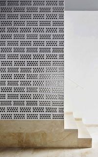 Ripoll / Tizón, Social Housing in Palma. perforated bricks/ breezeblocks.