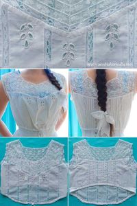 4 Edwardian Camisoles Made With Lace & Fabric Scraps - Sew Historically