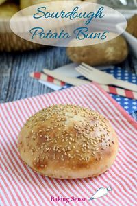 Sourdough Potato Buns are super soft with just a hint of sweetness. Active sourdough starter gives the buns great flavor and texture.