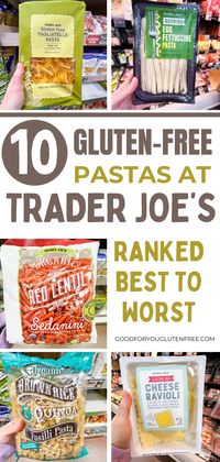 I tried 10 gluten-free pastas at Trader Joe's and rank them from best to worst. celiacdisease