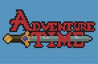 Adventure Time Logo (2010) Pixel Art pinterestlogo #designresearch #logographicdesign #graphicdesignagency.