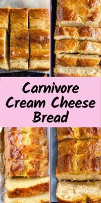 Another amazing carnivore bread recipe! Starting your carnivore diet journey? This Cream Cheese Bread is a must-try. It's also keto friendly, low carb, and delicious. Pin this recipe for later and follow me for more carnivore ideas!