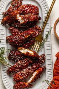 Spicy Gochujang Chicken Tenders - Orchids + Sweet Tea