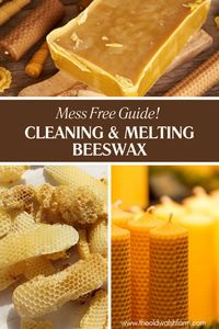 Transform raw honeycomb into pure beeswax with the help of this easy step-by-step guide. You'll learn how to clean and safely melt beeswax for all your DIY craft projects.