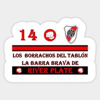 River Plate 14 Los Borrachos del Tablon -- Choose from our vast selection of stickers to match with your favorite design to make the perfect customized sticker/decal. Perfect to put on water bottles, laptops, hard hats, and car windows. Everything from favorite TV show stickers to funny stickers. For men, women, boys, and girls.