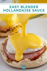 Easy Blender Hollandaise Sauce - The Schmidty Wife