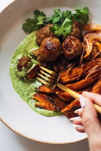 Avocado Mojo Bowls with Sweet Potato and Chicken Recipe - Pinch of Yum