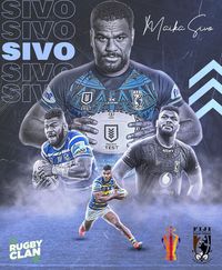 Here's a poster of the Fiji Bati and Parramatta Eels flyer Maika Sivo