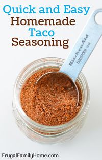 The Best Taco Seasoning Recipe ~ the perfect amount of spices come together in the homemade taco seasoning! You will never buy from the store again! This recipe is quick and easy to make and tastes so good too. #Besttacoseasoningrecipe #tacoseasoningmix #homemadetacoseasoningmix