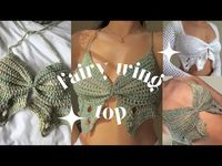 Crochet Fairy Wing Top Tutorial - YouTube