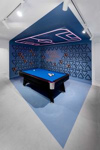 A Creative Idea For Painting Walls And Floors Gave This Office A Unique Personality