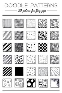 Pic Candle | 30 Doodle Patterns. #doodles #doodling More