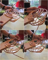 Coiled Copper Wind Chime | DIY wind chime | How make a spiral wind chime from copper | DIY garden decor | Easy & bugdet crafts | Upcycled garden decor | Dollar Store crafts | TheNavagePatch.com