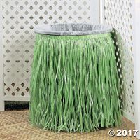 Dress up a standard trash can for a tropical luau buffet, fiesta or barbecue with this plastic decoration cover! It's an easy yet fun decoration idea! Its ...