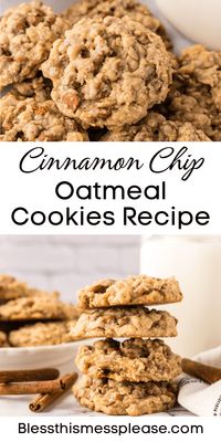 Oatmeal Cookies with Cinnamon Chips