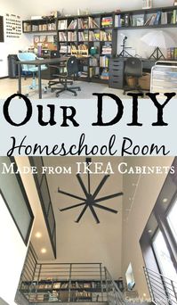 In today's weekly 3 Things post, I'm sharing our DIY Homeschool Room made from IKEA cabinets!