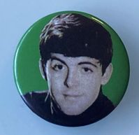 "A nice little button style pin badge from the UK, made in the 1980's. This is a small 1\" / 25 mm diameter pin. It's in great condition for It's age. Age related tarnishing to the reverse side."