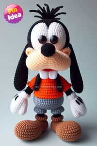 Nestled among the yarns and hooks of crochet enthusiasts around the world, the Goofy amigurumi stands tall as a testament to the timeless charm of Disney's lovable character.