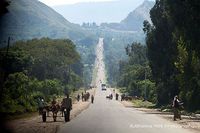 road from Awassa to Addis Ababa, Ethiopia