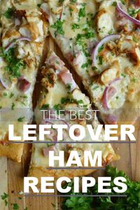 When the holiday is over and you are honestly tired of boring sandwiches, what to do with leftover ham is always a question! These leftover ham recipes are here to help. Casseroles, make ahead dishes, and even pizza!