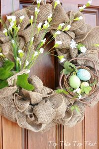 burlap wreath