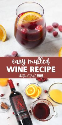 Red wine is simmered low and slow with aromatic spices and a combination of orange and cranberry juices for a delicious mulled wine. This is the perfect cocktail to warm you up when the weather gets cooler. You can make in the slow cooker, on the stove and is perfect for entertaining.