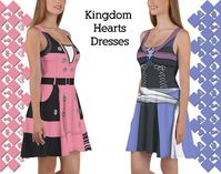 Kingdom Hearts Aqua Skater Dress casual cosplay Birth by | Etsy