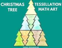 CHRISTMAS TREE TESSELLATION MATH ART by Worksheets and Cliparts by Sush