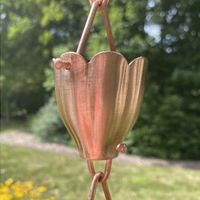 Shop Fluted Cups - Copper Rain Chains