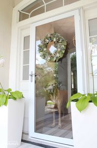 Self-Watering Planters and a Stylish Front Porch | House Full of Summer - front porch decor, white tall planters, summer front porch, summer decor, coastal home exterior, white porch, Florida home, Jackson & Perkins #housefullofsummer